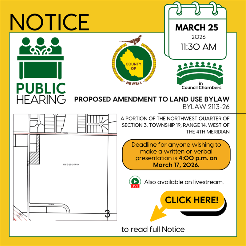 Proposed Bylaw 2113-26 Amendment to Land Use Bylaw
