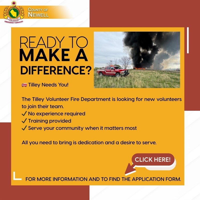 Tilley Volunteer Firefighter Recruitment