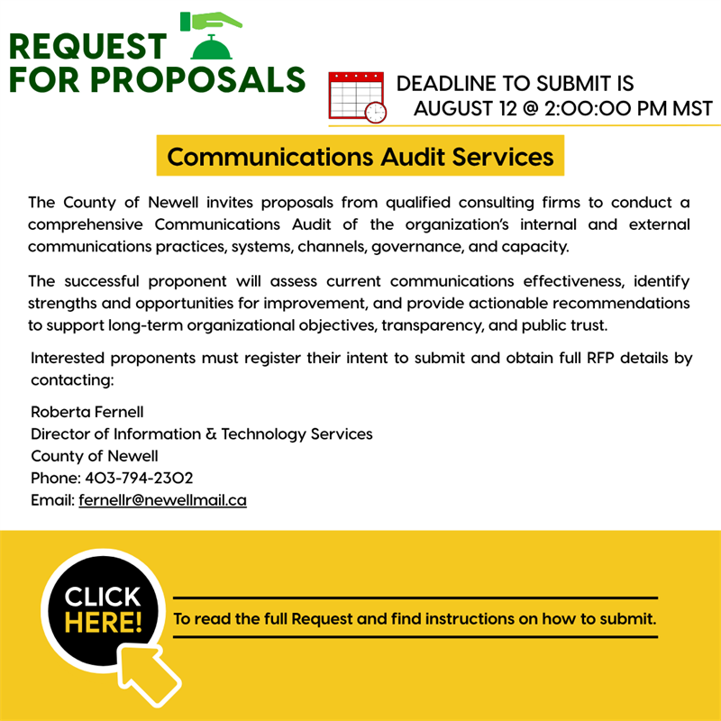 Request for Proposal - Communications Audit Services